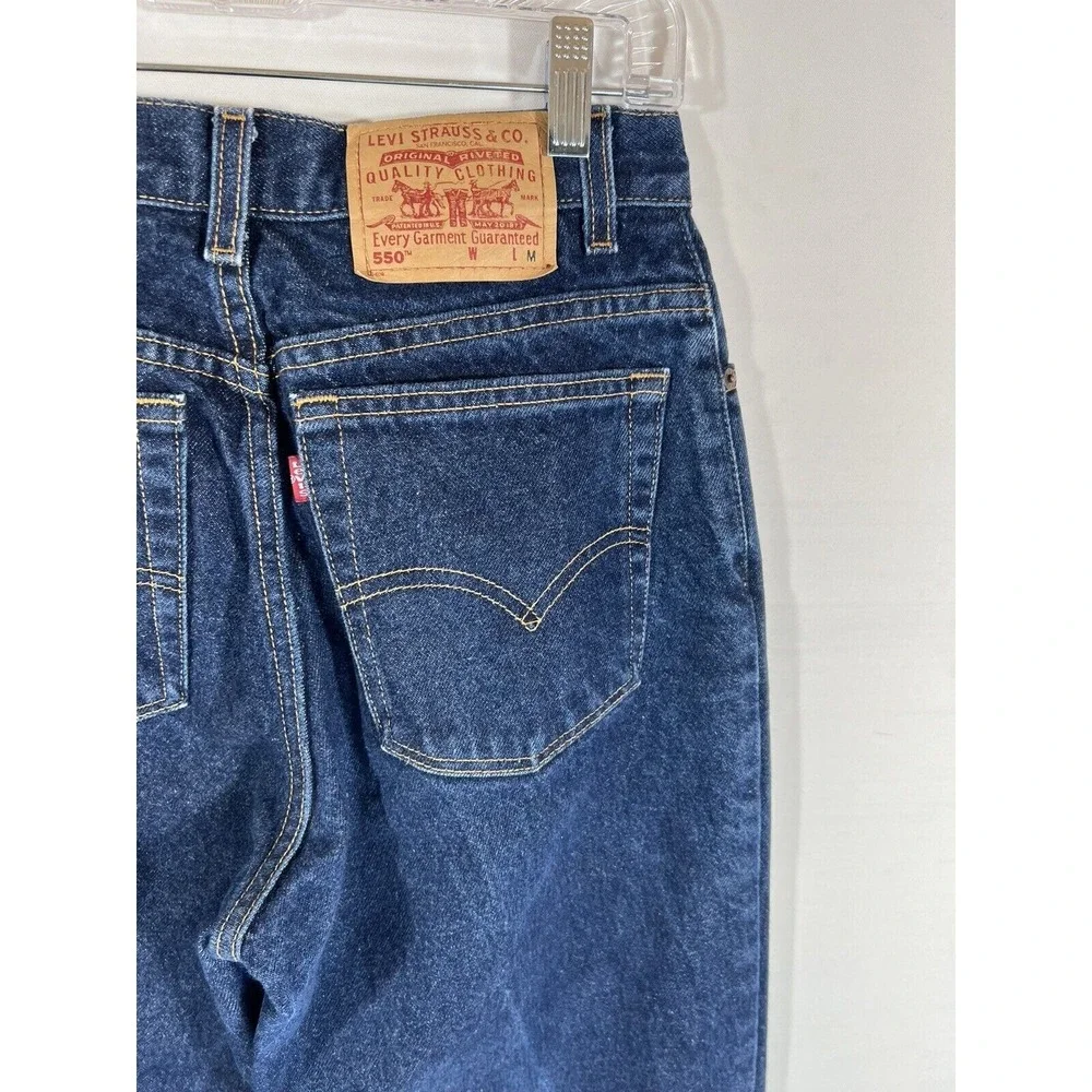 Levis 550 Jeans Womens 10M High Rise Mom‎ Relaxed Blue Denim Vintage